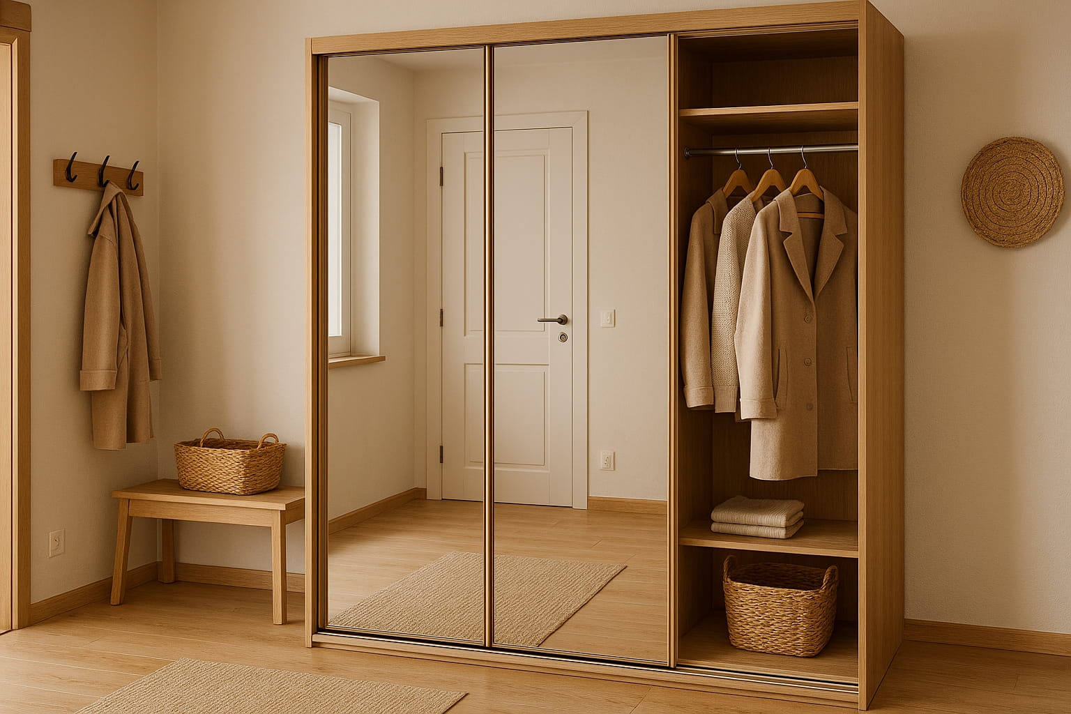 Наполнение узкого шкафа